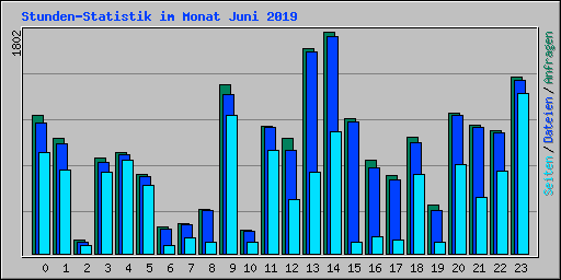 Stunden-Statistik im Monat Juni 2019