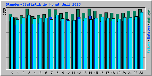 Stunden-Statistik im Monat Juli 2025