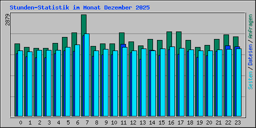 Stunden-Statistik im Monat Dezember 2025