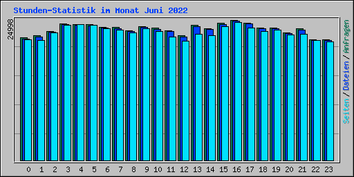 Stunden-Statistik im Monat Juni 2022