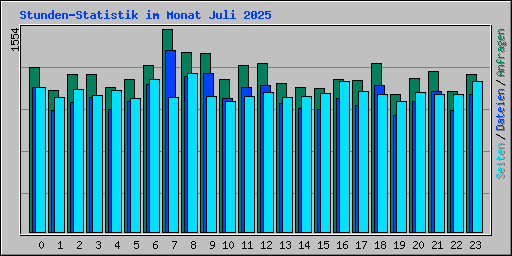 Stunden-Statistik im Monat Juli 2025